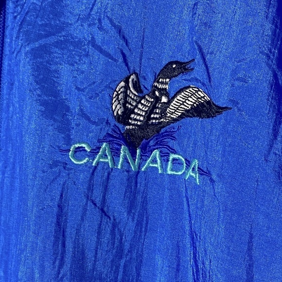 Vintage 90s Northern Sun Blue Windbreaker With Pink Fleece Lining M - Picture 10 of 14